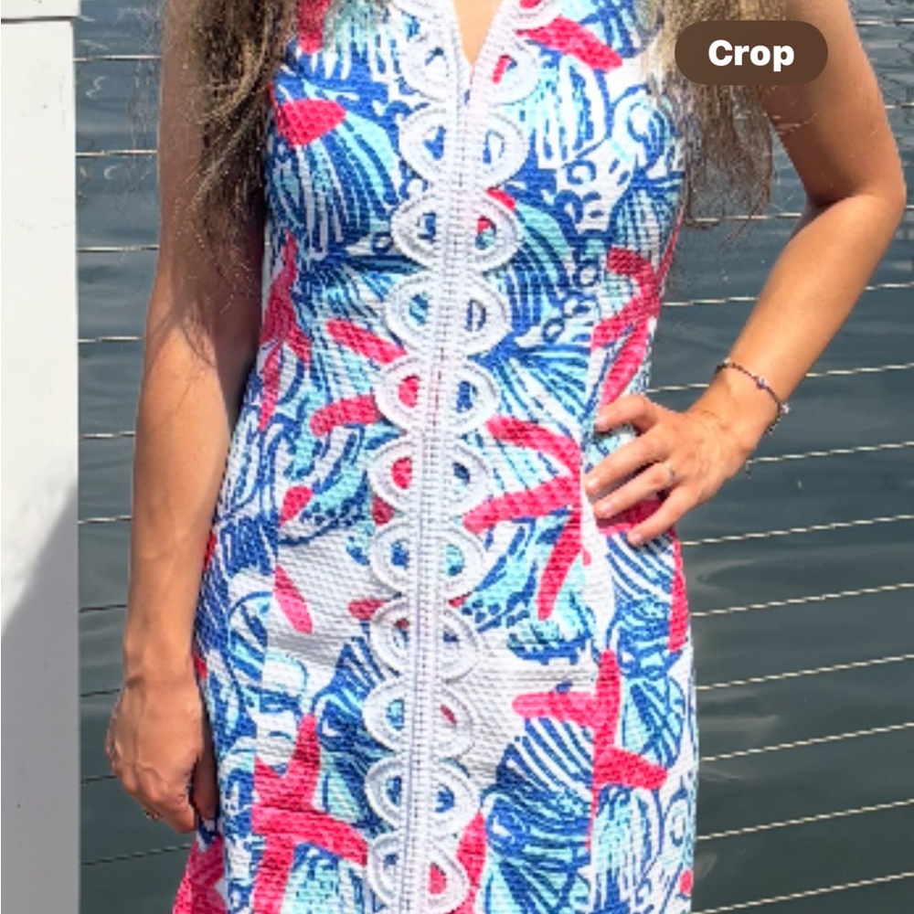 Lilly Pulitzer American Blue and red and white dress 00